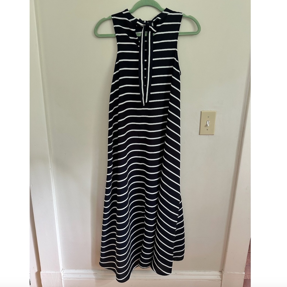 Banana Republic Striped Sleeveless Navy Dress, Size XS